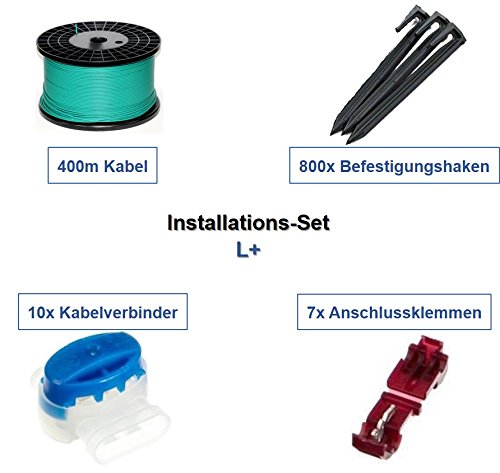 Mähroboter Installations-Set L+ 400m Kabel 800 Haken für Wolf Garten Robo - Bild 2