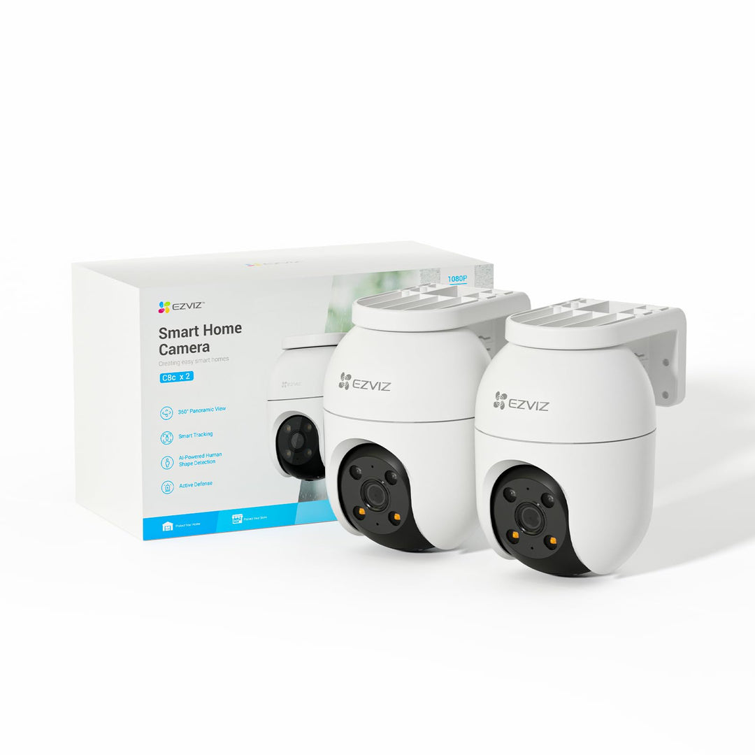 Outdoor WLAN IP Kamera 1080p 360° mit Farbnachtsicht 2er Set - Bild 10