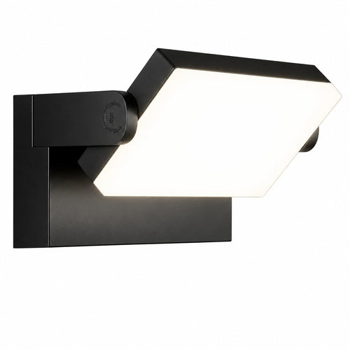LED Wandleuchte Aussen Schwarz 60W 5000lm 360° drehbar IP65