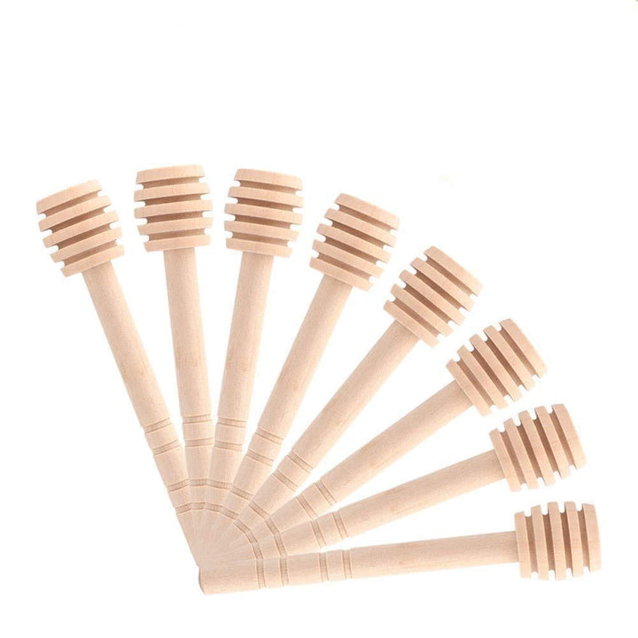 Honigdipper aus Holz 15 cm für Honig &amp; Sirup, 50er-Set