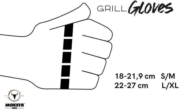 Grillhandschuhe Silikon Grösse L/XL hitzebeständig für Grill &amp; Küche - Bild 9