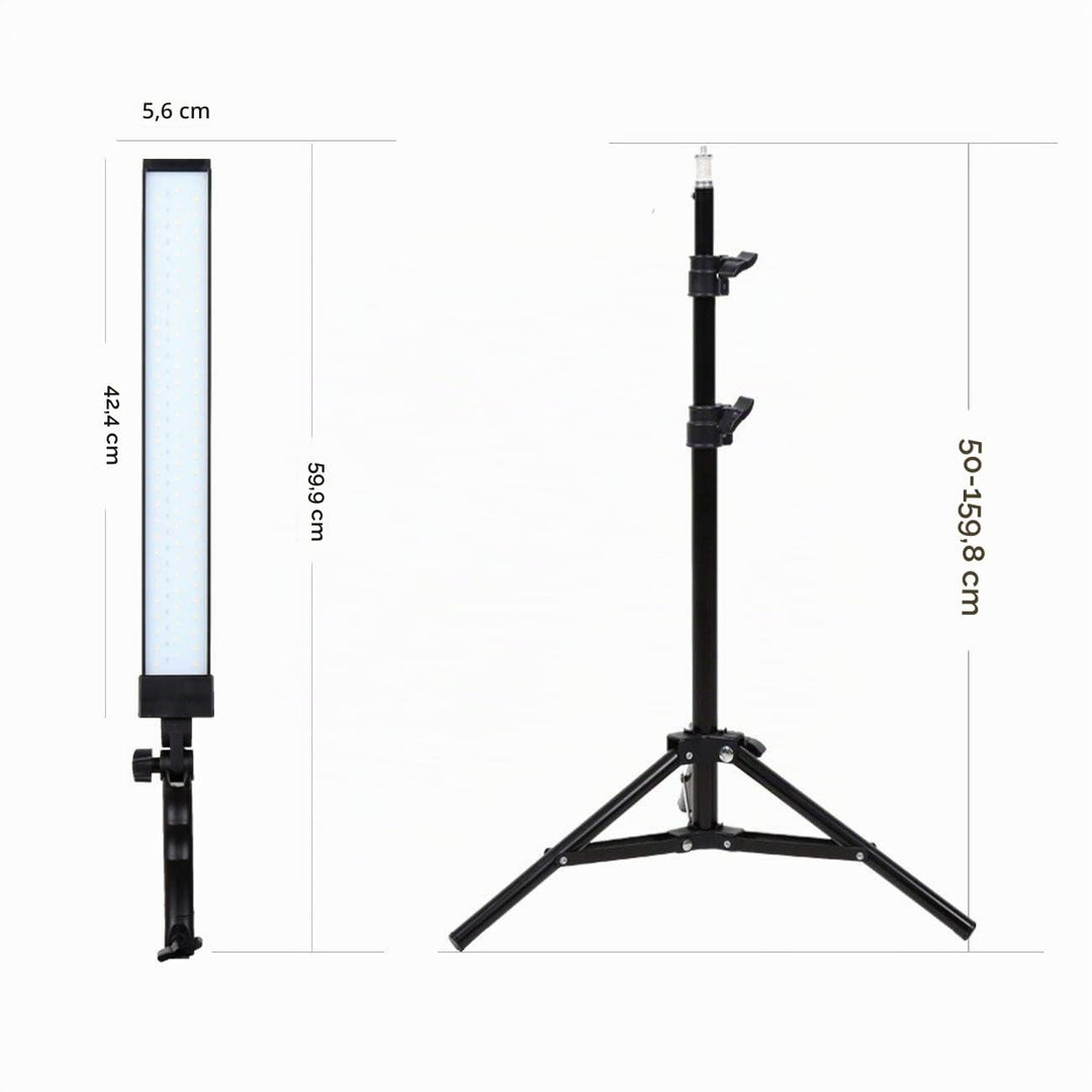 LED Studioleuchte Set 2x 24W dimmbar fuer Foto und Video - Bild 3
