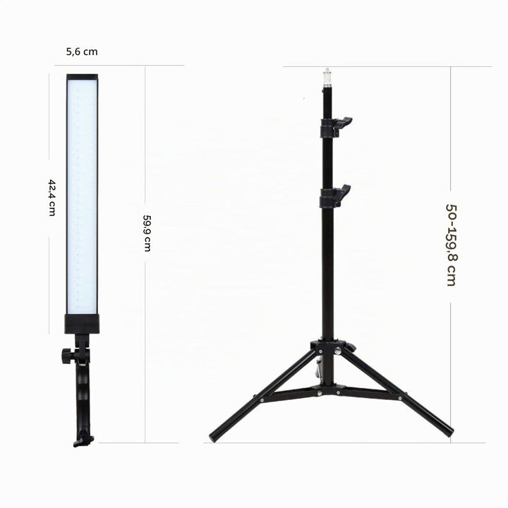 LED Studioleuchte Set 2x 24W dimmbar fuer Foto und Video - Bild 3