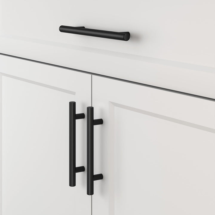 Möbelgriffe Edelstahl Mattschwarz 96mm Lochabstand 20er-Set - Bild 3