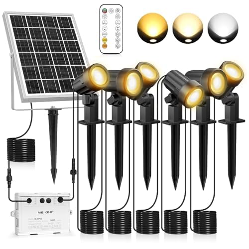 Solar Gartenleuchte 6er-Set mit Fernbedienung 650 Lumen IP66