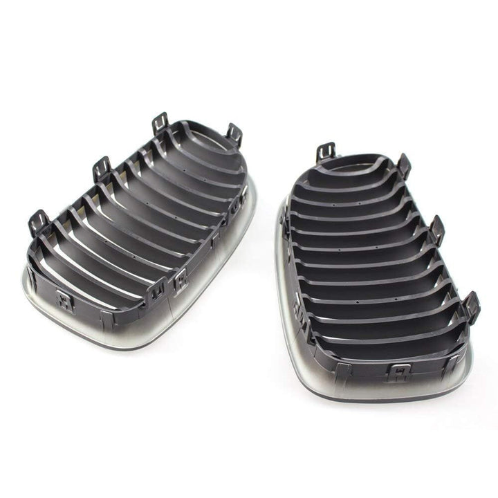 Kühlergrill ABS Schwarz Matt für BMW 1er E81 E82 E87 E88 LCI, 2-teilig - Bild 6