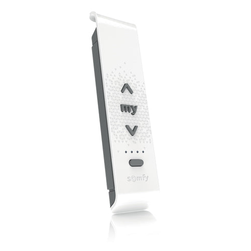 Fernbedienung Rollladen 5-Kanal io+RTS Dual-Funk weiss