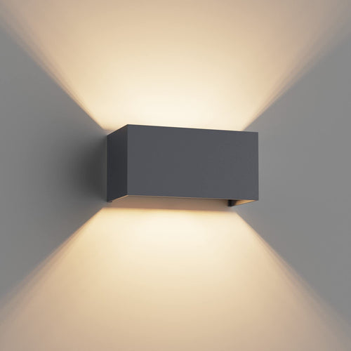 Aussenlampe Wandleuchte Anthrazit G9 LED 18W einstellbarer Abstrahlwinkel