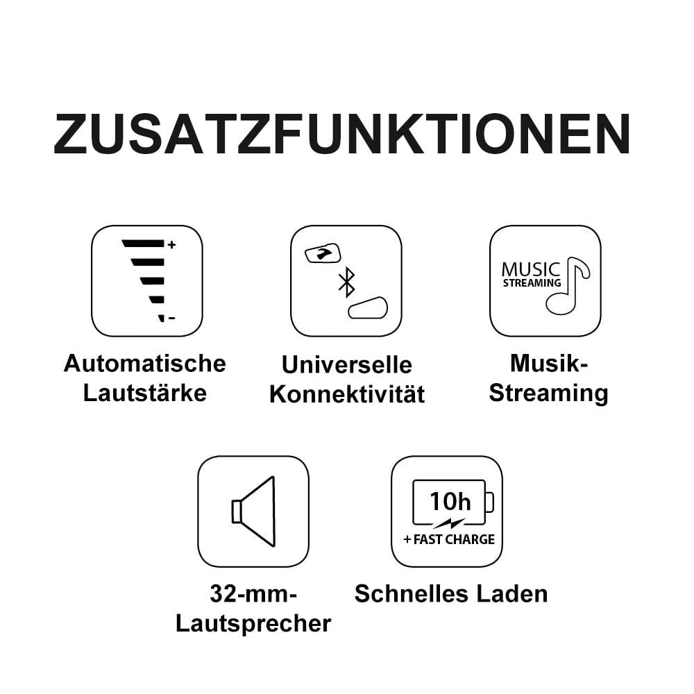 Motorrad Bluetooth Headset Einzelpack wasserdicht 400m Reichweite - Bild 5