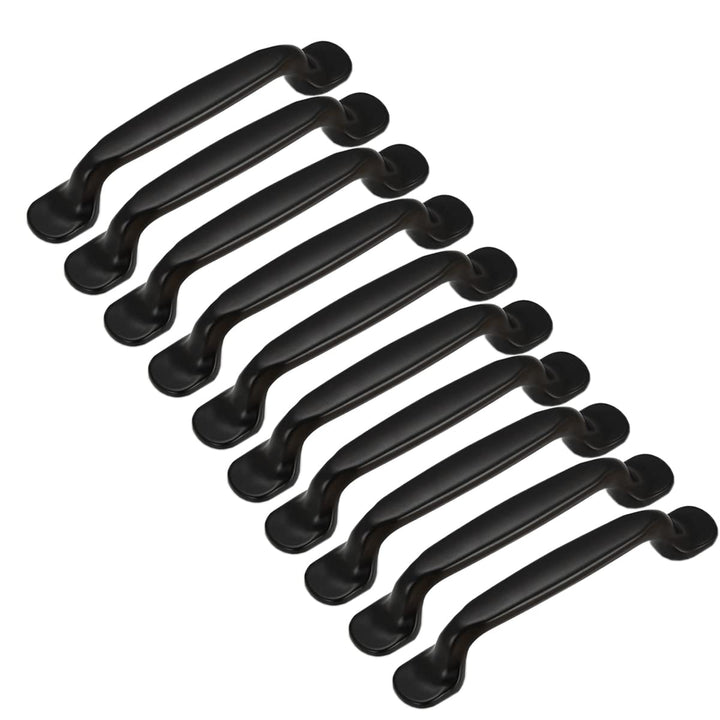 Möbelgriffe Aluminium Schwarz 128mm Lochabstand 20er-Set