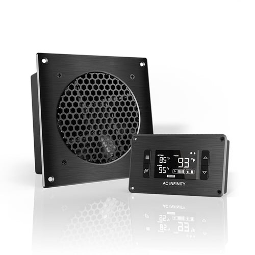 Schrank-Lüfter 15 cm mit LCD-Controller leise 18 dBA