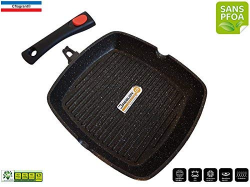 Crêpespfanne 28 cm Aluguss Induktion abnehmbarer Griff Antihaft - Bild 3