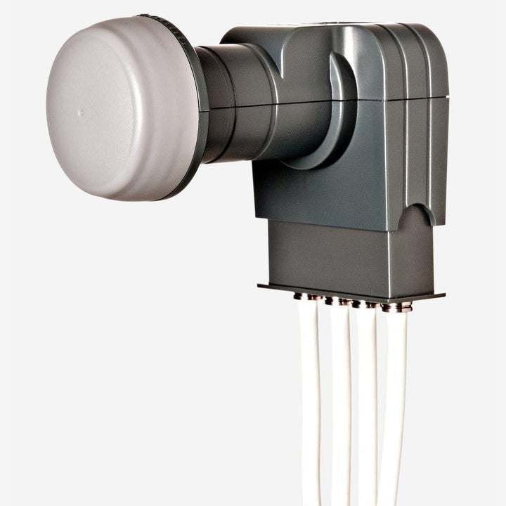 SAT-Komplettanlage Aluminium 74x84cm Quad LNB 4 Teilnehmer Anthrazit - Bild 7