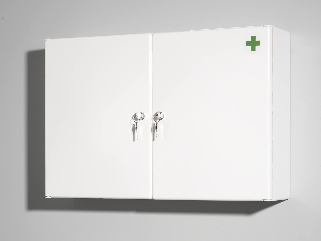 Medizinschrank abschliessbar Kunststoff 63x42cm mit 6 Fächern - Bild 5