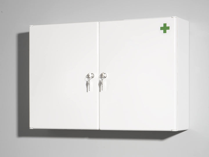 Medizinschrank abschliessbar Kunststoff 63x42cm mit 6 Fächern - Bild 5