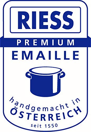 Emaille-Topf mit Glasdeckel 20 cm 4 Liter Induktion alle Herdarten - Bild 3