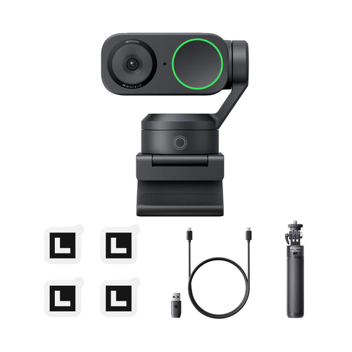 4K Webcam mit 1/2"-Sensor, KI-Tracking & Stativ-Bundle für PC/Mac