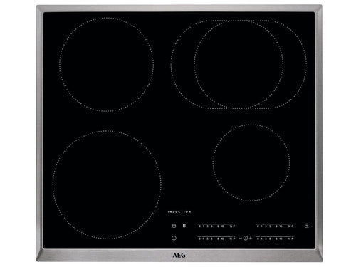 Induktionskochfeld 60 cm Schwarz 4 Zonen mit Hob²Hood-Funktion