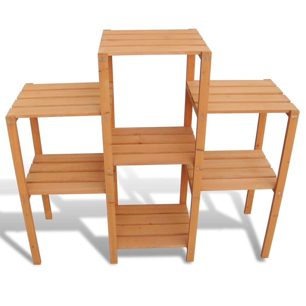 Pflanzentreppe Massivholz Tannenholz 97x31x87 cm für Aussen - Bild 4