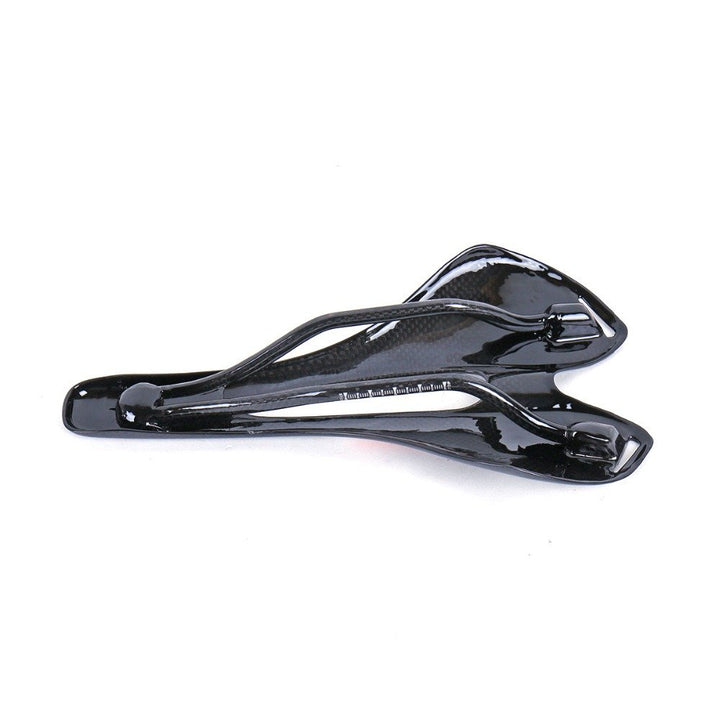 Carbon Fahrradsattel MTB/Rennrad Hohlkanal 3K glänzend Grün - Bild 5