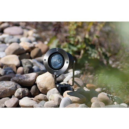 Garten-Erdspiessstrahler Aluminium GU10 IP65 schwarz 34 cm - Bild 5