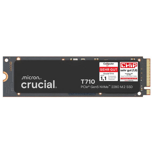 NVMe SSD 2TB PCIe 5.0 Gen5 M.2 bis 14.500 MB/s Lesen