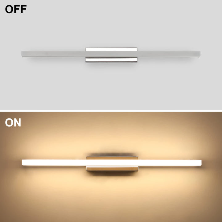Spiegelleuchte Bad LED 14W 60cm IP44 Warmweiss Chrom - Bild 2