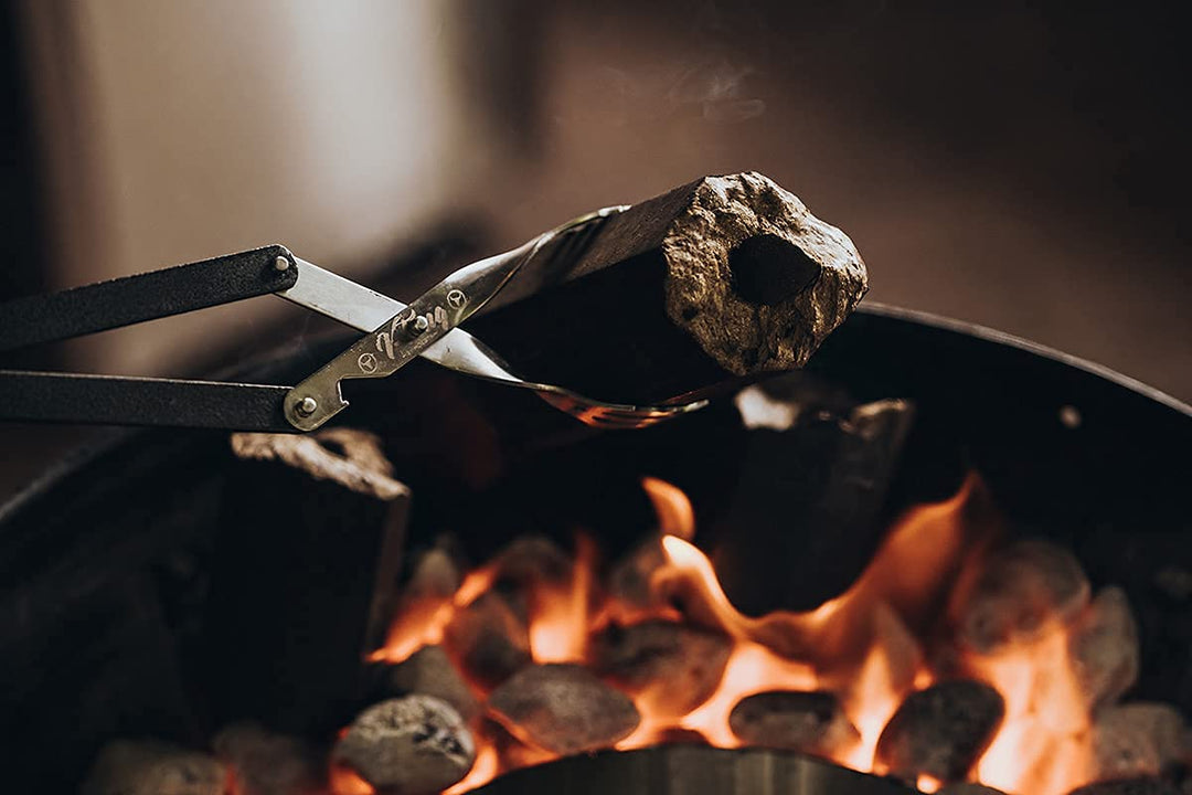 Grillzange Edelstahl 43 cm mit Holzgriff für Grill und Ofen - Bild 5