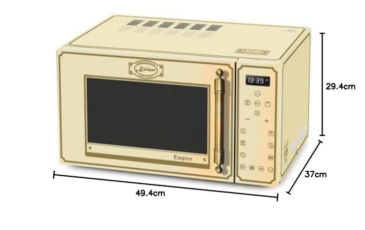 Retro Mikrowelle 25L Elfenbein mit Heissluft, Grill &amp; 25 Funktionen - Bild 10