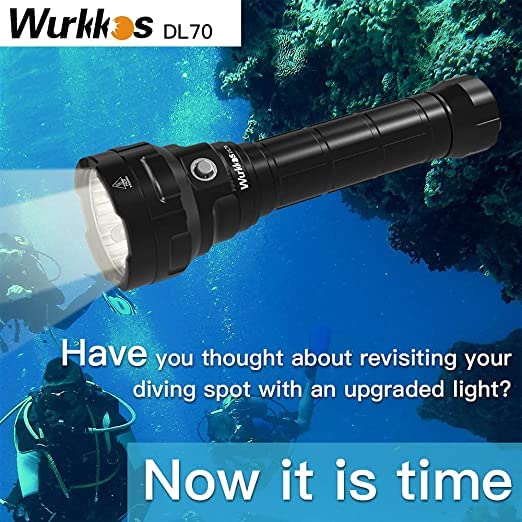 Tauchlampe 13.000 Lumen IPX8 bis 100m mit 4x XHP50.2 LEDs - Bild 6