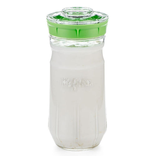 Kefir Fermentierset Glas 1,4 L für Milch- & Wasserkefir Grün