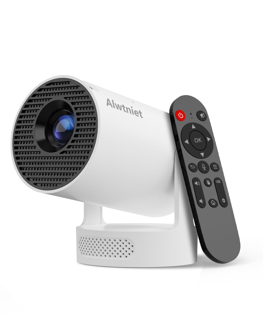 Mini Beamer 4K-Support Wi-Fi 6 Bluetooth 8000 Lumen tragbar