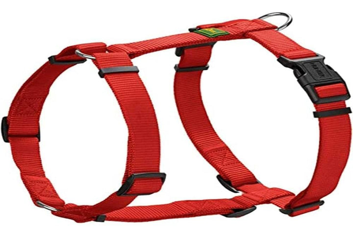 Hundegeschirr Nylon verstellbar 4-Punkt Klickverschluss rot - Bild 3