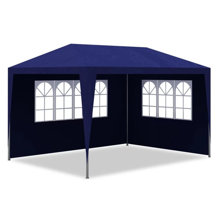 Partyzelt 3x4 m Blau Stahl-Rahmen für Garten und Feste - Bild 4