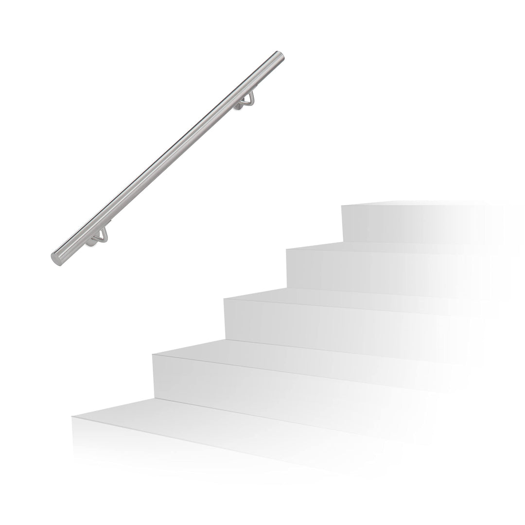 Wandhandlauf Edelstahl rund Ø 38 mm für Treppen innen &amp; aussen