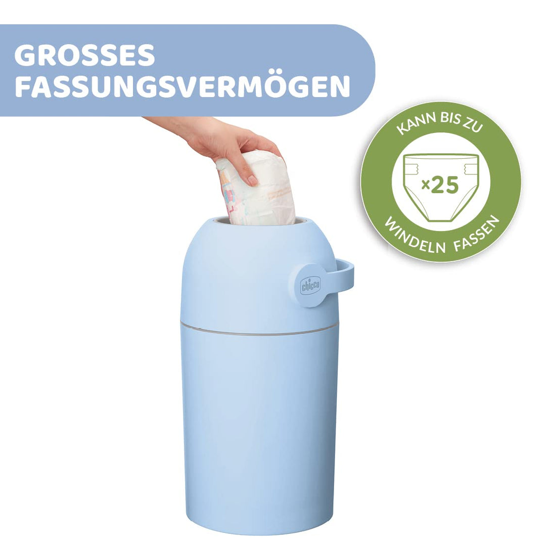 Windeleimer mit Anti-Geruch-System fuer normale Plastiktueten, Hellblau - Bild 4