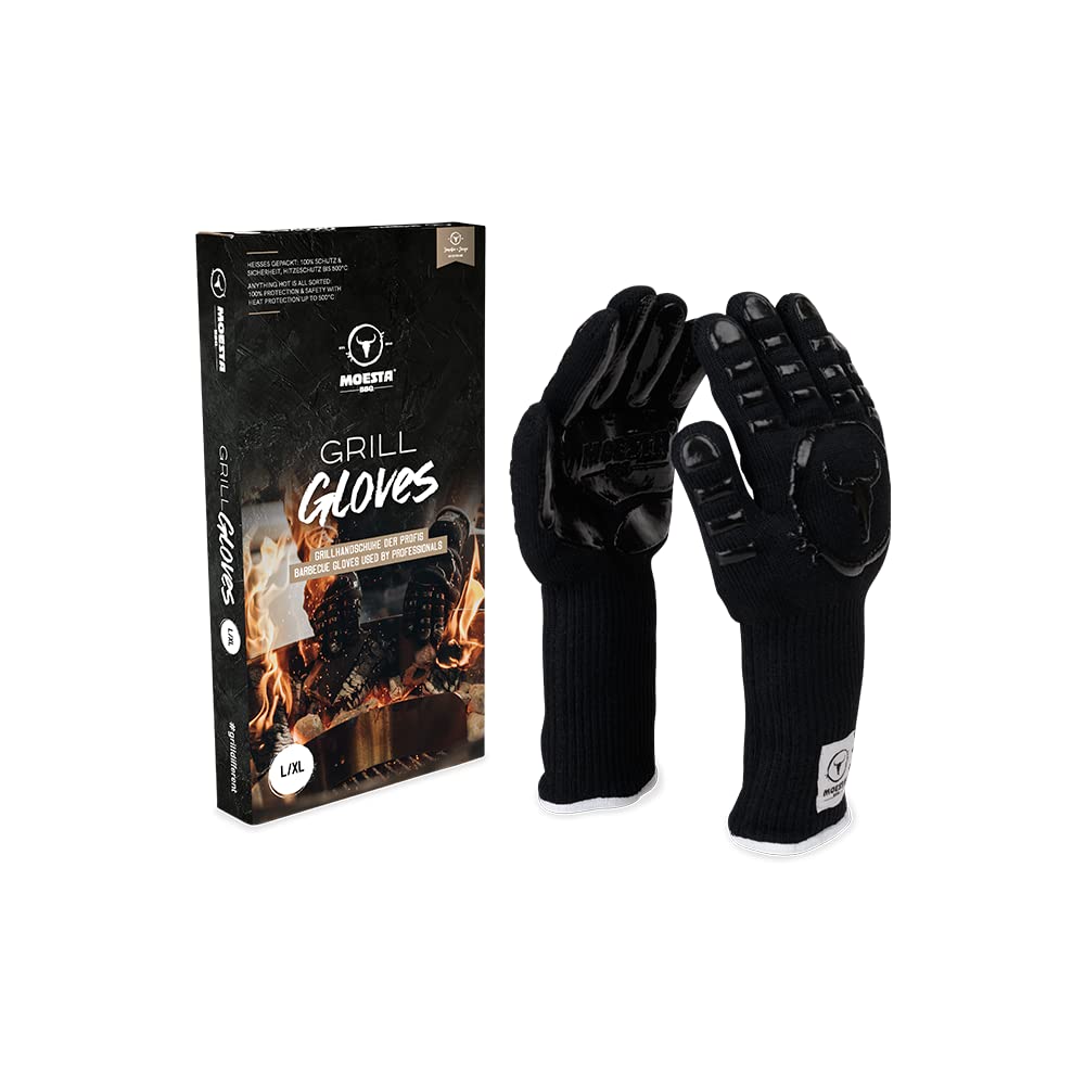 Grillhandschuhe Silikon Grösse L/XL hitzebeständig für Grill &amp; Küche