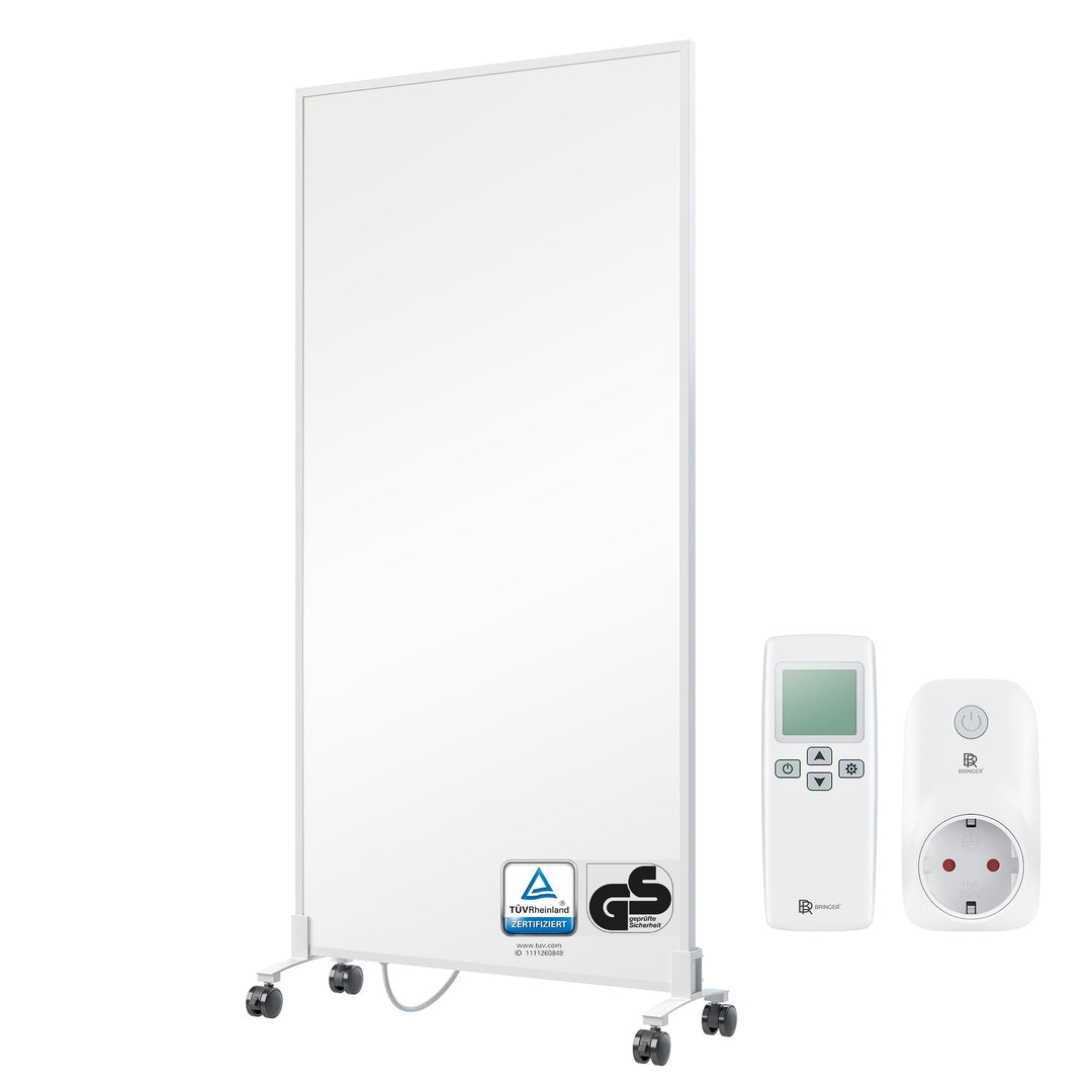 Infrarotheizung Standgerät 1200W mit Thermostat und Fernbedienung