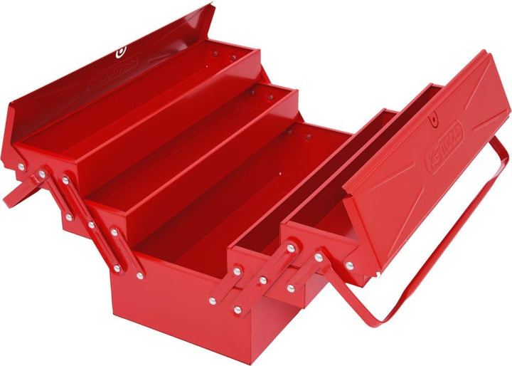 Werkzeugkiste Metall 5 Fächer 550mm flexible Einteilung