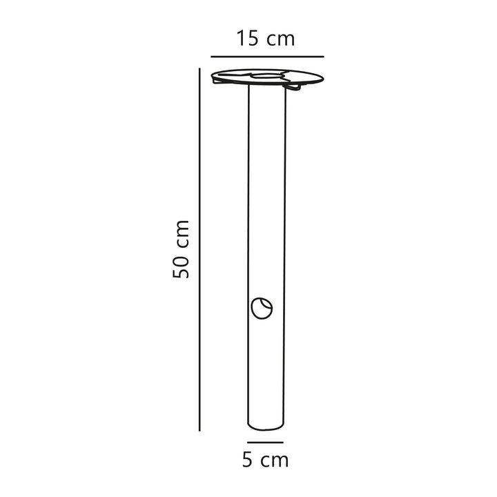 Gartenleuchten-Ständer Stahl verzinkt Ø 5 cm Erdspiessmontage - Bild 4