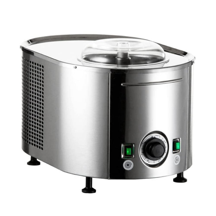 Eismaschine mit Kompressor Edelstahl 0,75 l Gelato Sorbet Slush