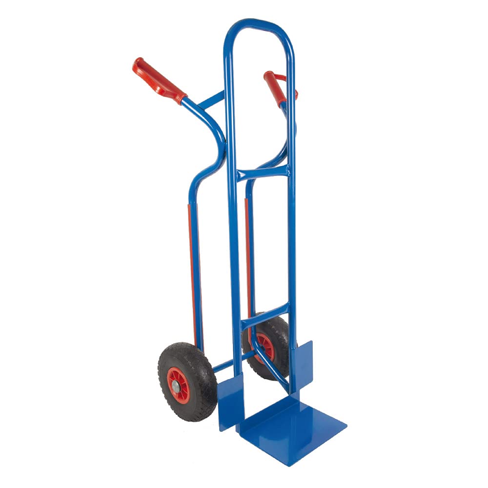 Sackkarre Stahl 250 kg mit Vollgummireifen und Treppenrutschkufen