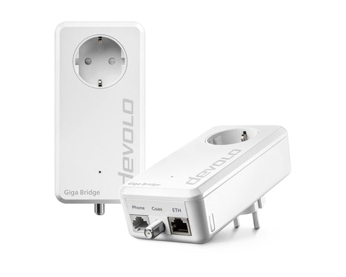 Netzwerkadapter Glasfaser zu Router über Telefonkabel bis 1 Gbit/s