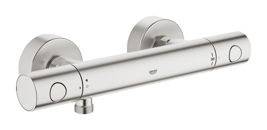 Thermostat-Brausebatterie Supersteel 1/2" mit Verbrühschutz
