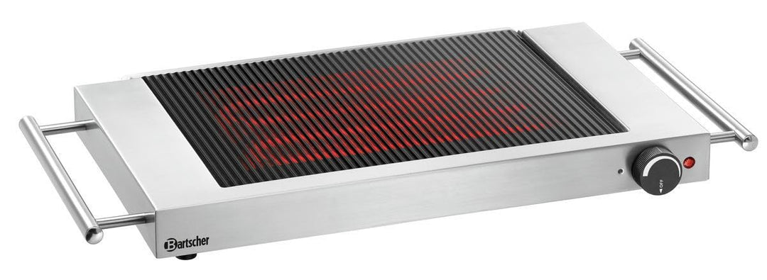 Elektro-Grillplatte SCHOTT CERAN 310x190mm 50-250°C Edelstahl - Bild 2