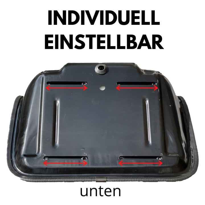 Traktorsitz Sitzschale PVC schwarz 500mm breit für Aufsitzmäher - Bild 5