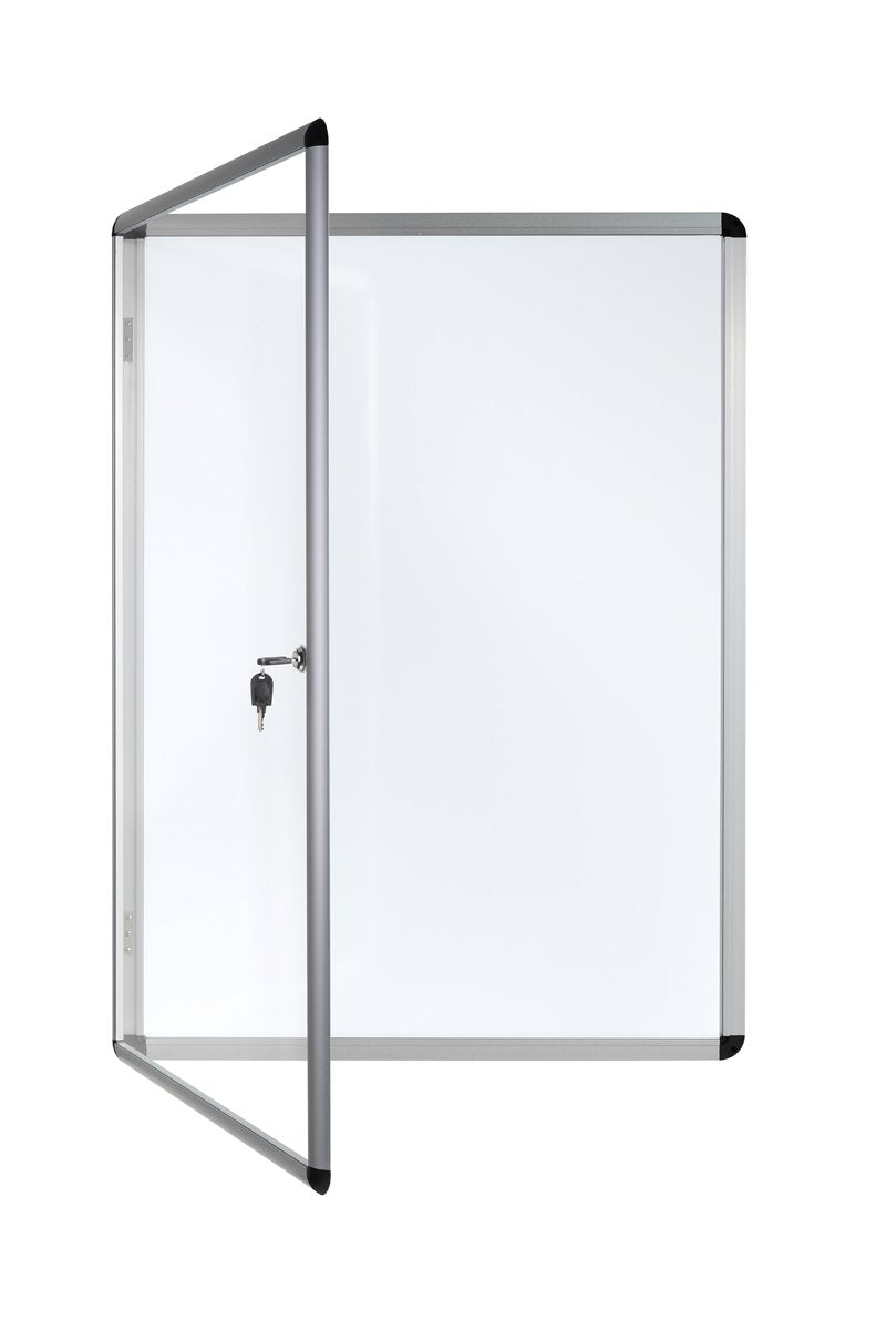 Schaukasten magnetisch abschliessbar Whiteboard 4x DIN A4 Alurahmen - Bild 3