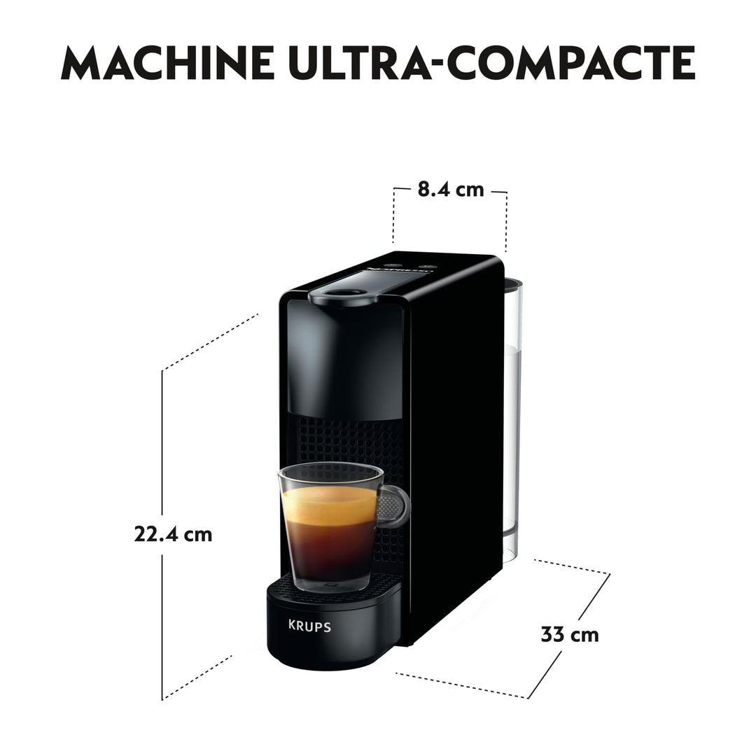 Kapselmaschine kompakt schwarz 2 Tassengrößen Espresso Lungo - Bild 3