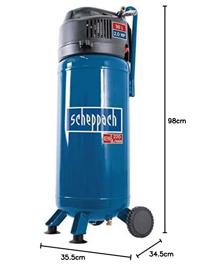 Druckluftkompressor stehend 50L Kessel 10bar ölfrei für Werkstatt - Bild 9