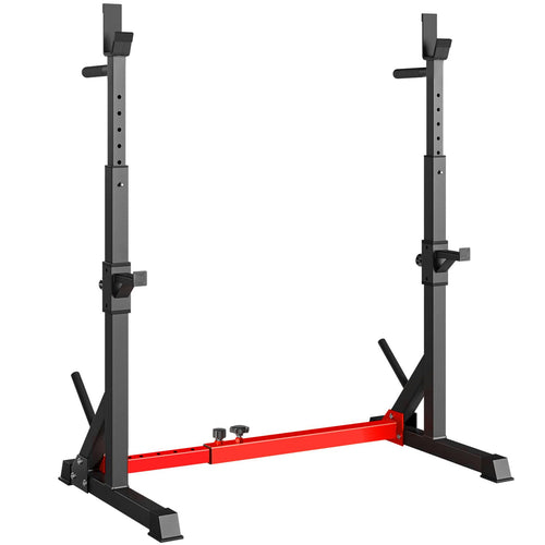 Squat Rack Hantelständer höhenverstellbar 250 kg Stahl rot